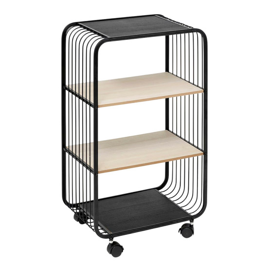 Étagère à roulettes 3 niveaux