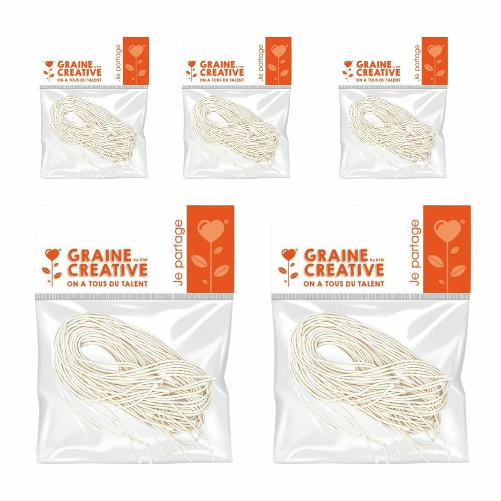 50 élastiques blancs pour masques 60 cm