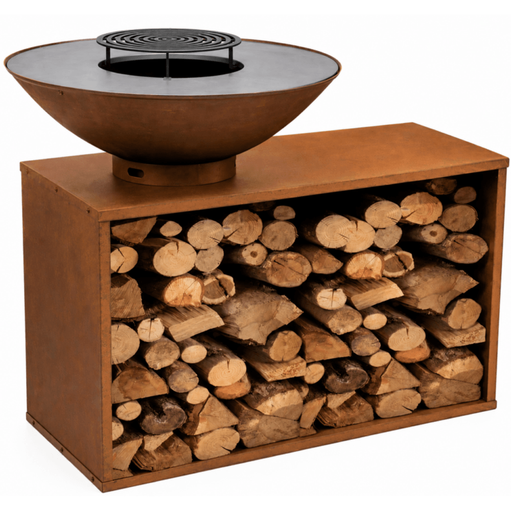 Braséro onyx rusty 80table+housse+grille