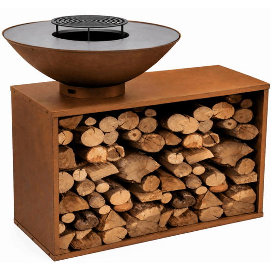 Braséro onyx rusty 80table+housse+grille