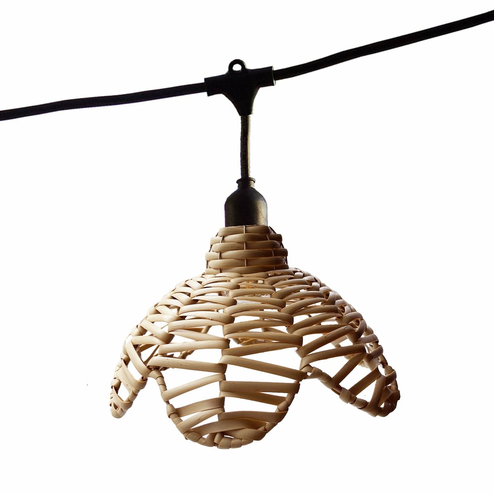 Guirlande lumineuse raccordable flower marron caoutchouc 6m