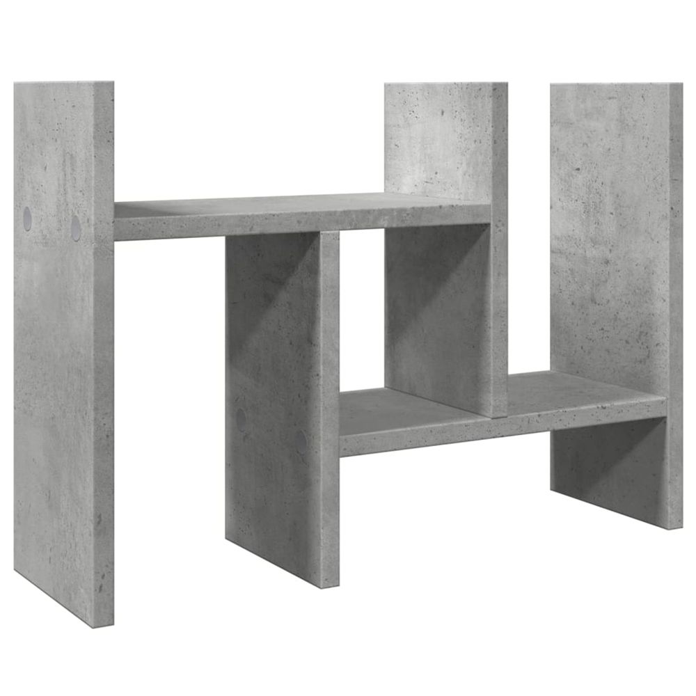 Organisateur de bureau gris béton 34,5x15,5x35,5 cm