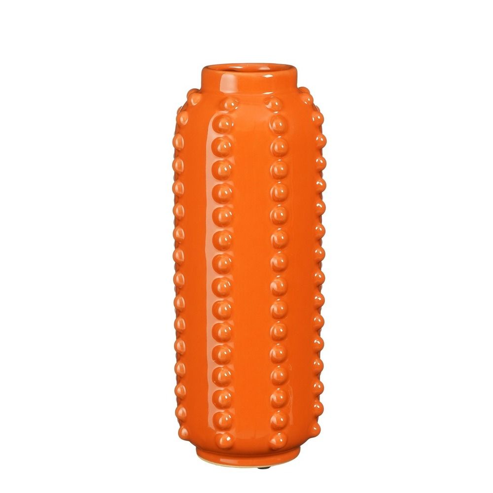 Mica decorations boaz vase - h30 x ø11 cm - céramique - orange