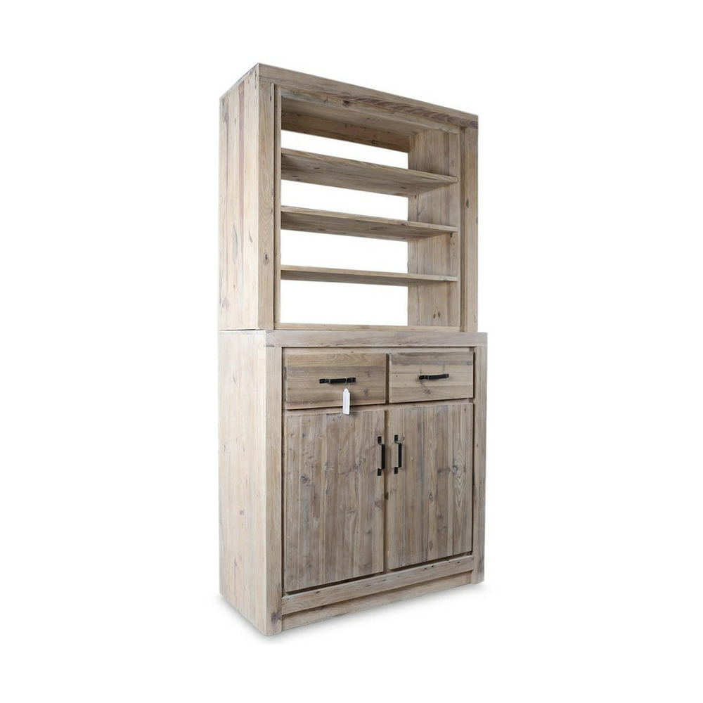 Vaisselier 2 tiroirs naturel bois naturel - esmée décoration d'autrefois