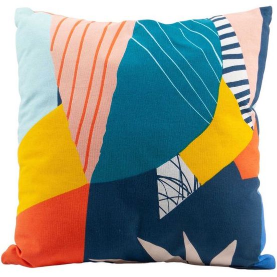 Coussin en coton imprimé 45 x 45 cm imprimé papercut