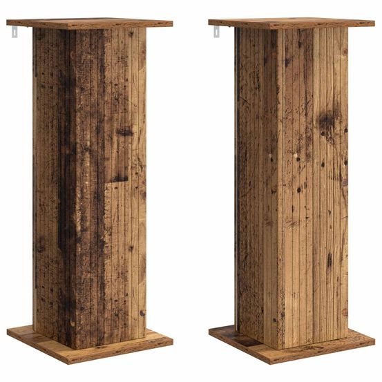 Support de plante 2 pc bois ancien 30,5 x 30 x 80,5 cm