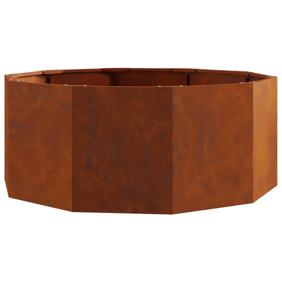 Jardinière d'extérieur rouillé 90 x 90 x 35 cm