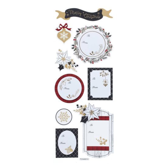 Étiquettes paquet cadeau pop-up x 10