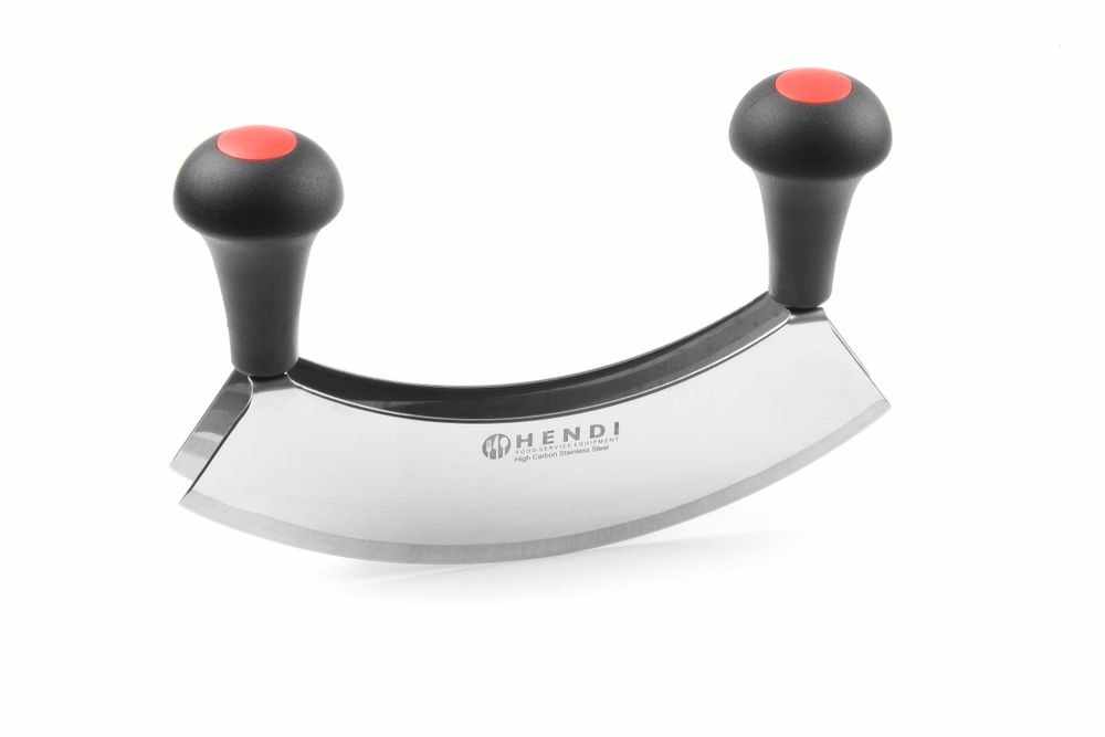 Hachoir demi-lune double lame noir (l)215 mm - hendi