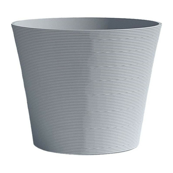 Pot de fleurs - garden id - green care sense pierre bleue - 40 x 34 cm - garantie de 10 ans - 100% recyclé - résistance uv et