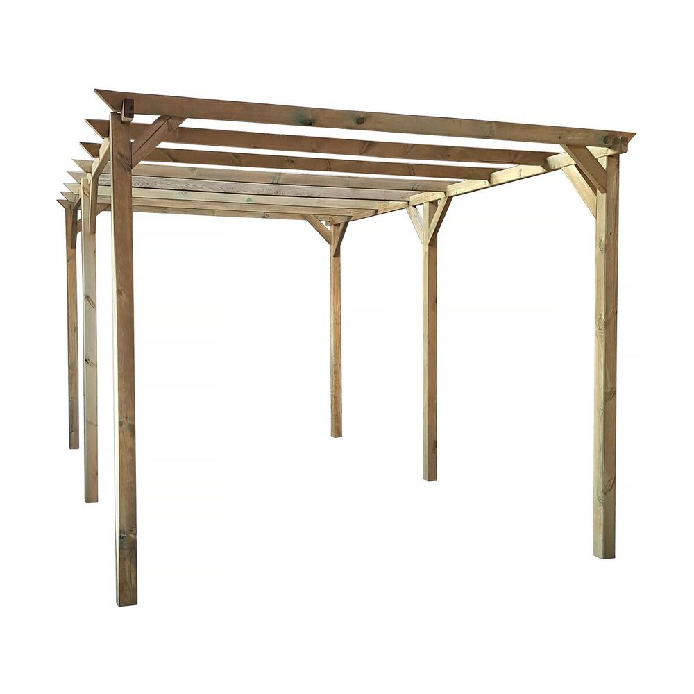 Carport voiture en bois 