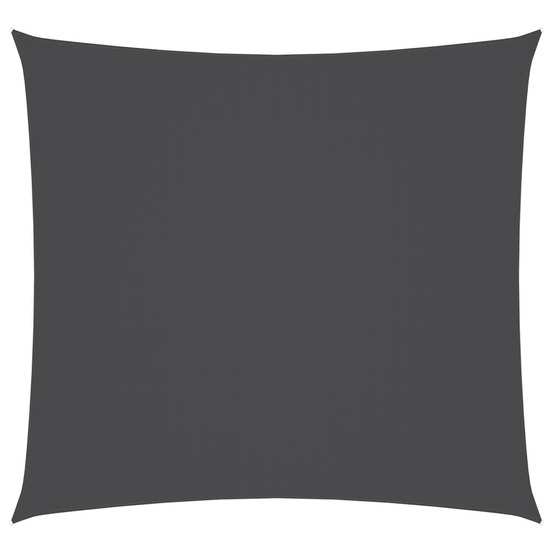 Parasol en tissu oxford carré 5x5 m anthracite