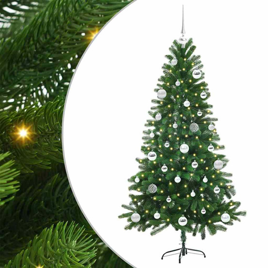 Sapin de noël avec 150 led avec support vert 150 cm pe