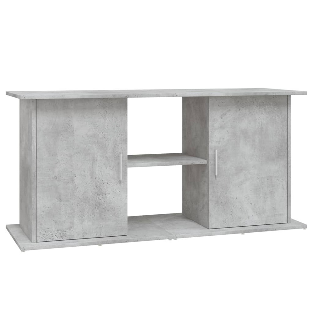 Support d'aquarium en béton gris 121 x 41 x 58 cm bois d'ingénierie