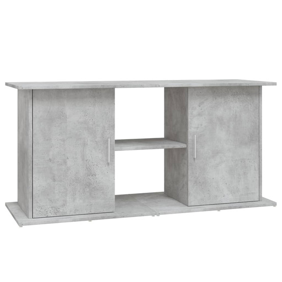 Support d'aquarium en béton gris 121 x 41 x 58 cm bois d'ingénierie