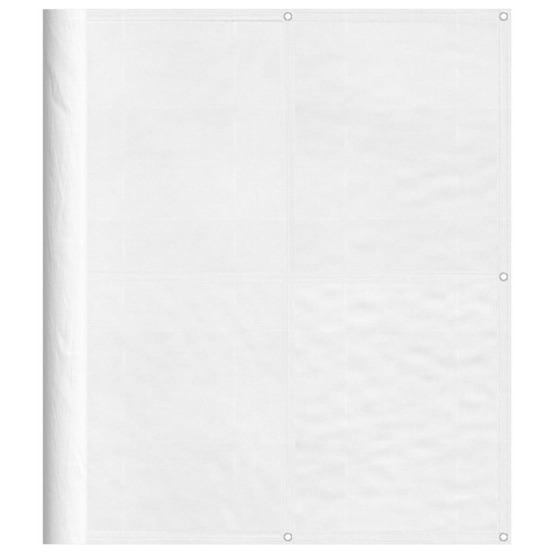 Écran de balcon blanc 120x700 cm 100% polyester oxford