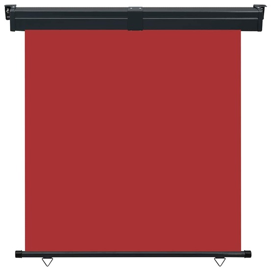 Auvent latéral de balcon 165x250 cm rouge