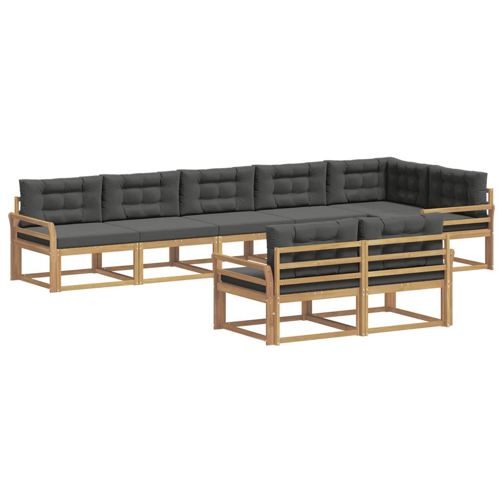 Ensemble de canapés d'extérieur 6 pc blanc et anthracite