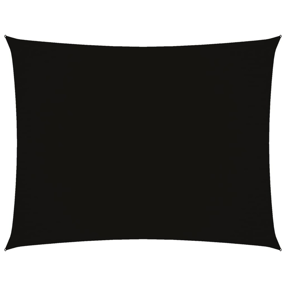 Voile de parasol tissu oxford rectangulaire 2,5x4 m noir