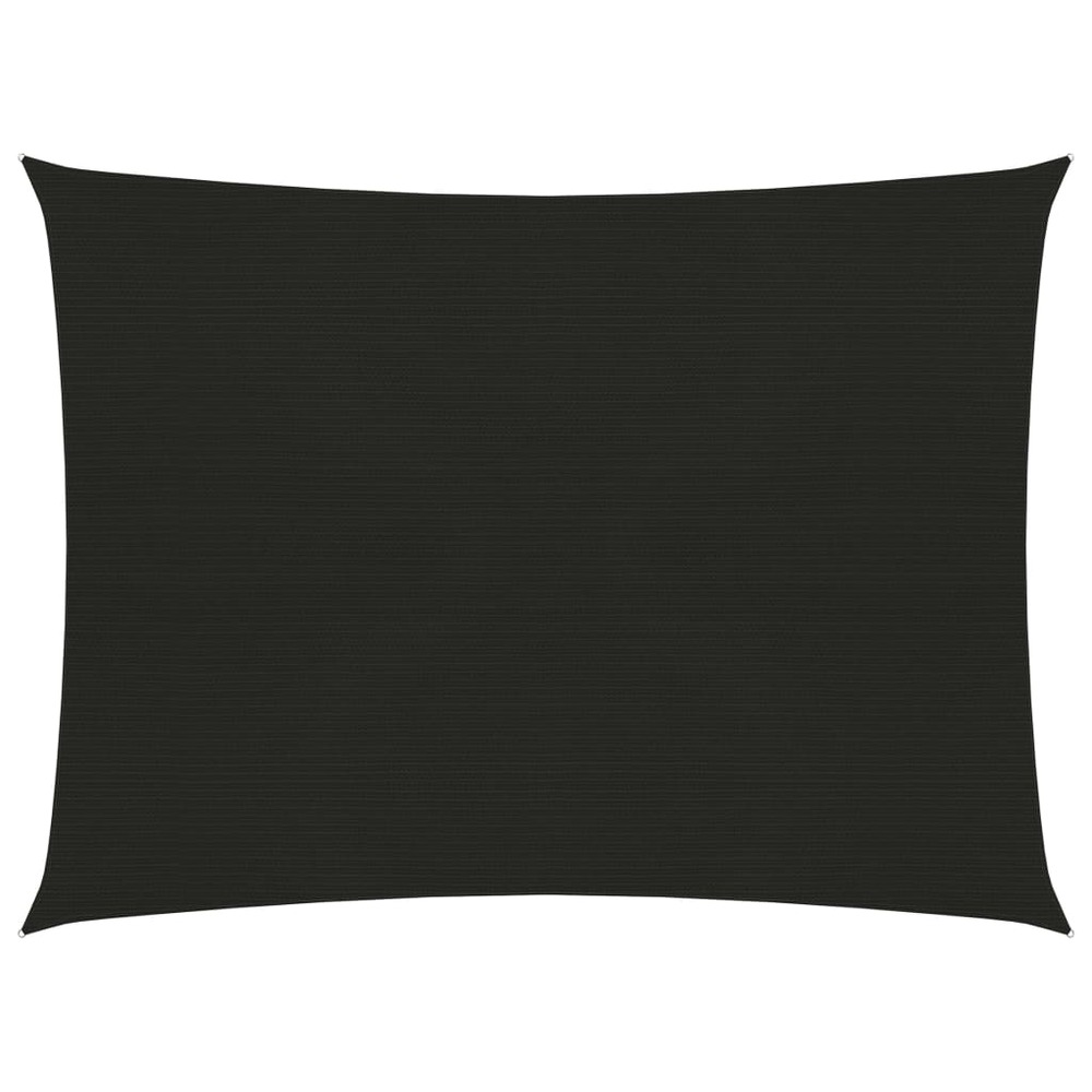 Voile d'ombrage 160 g/m² noir 6 x 7 m pehd