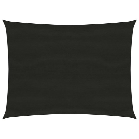 Voile d'ombrage 160 g/m² noir 6 x 7 m pehd
