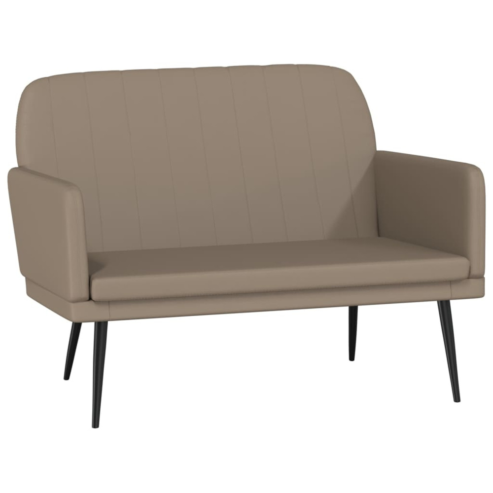 Banc cappuccino 107x80x81 cm similicuir