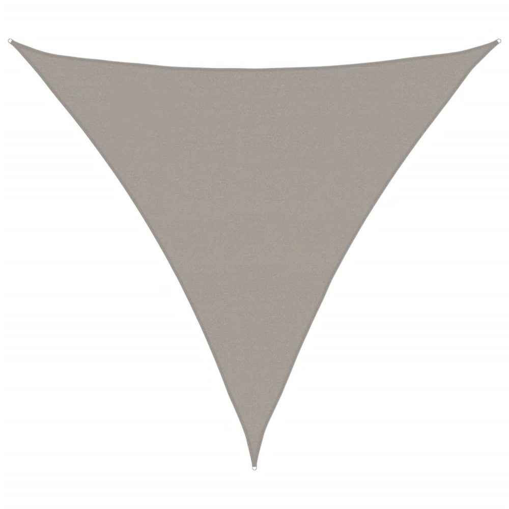 Voile d'ombrage 160 g/m² triangulaire gris clair 5x5x5 m pehd
