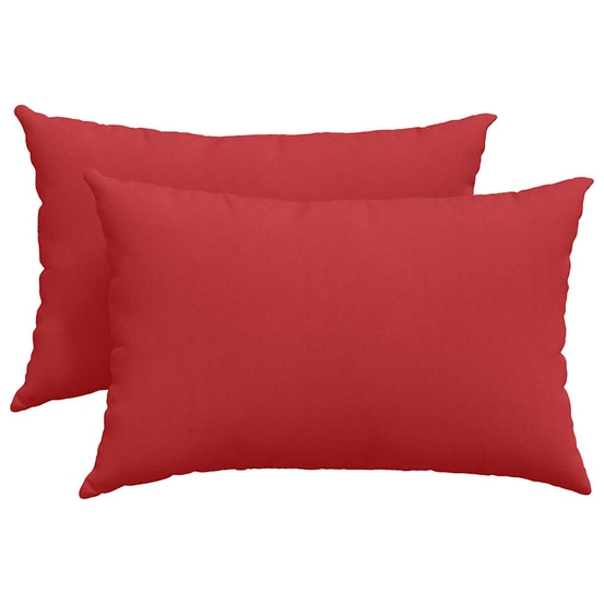 Coussins de canapé 2 pcs rouge 60 x 40 cm tissu
