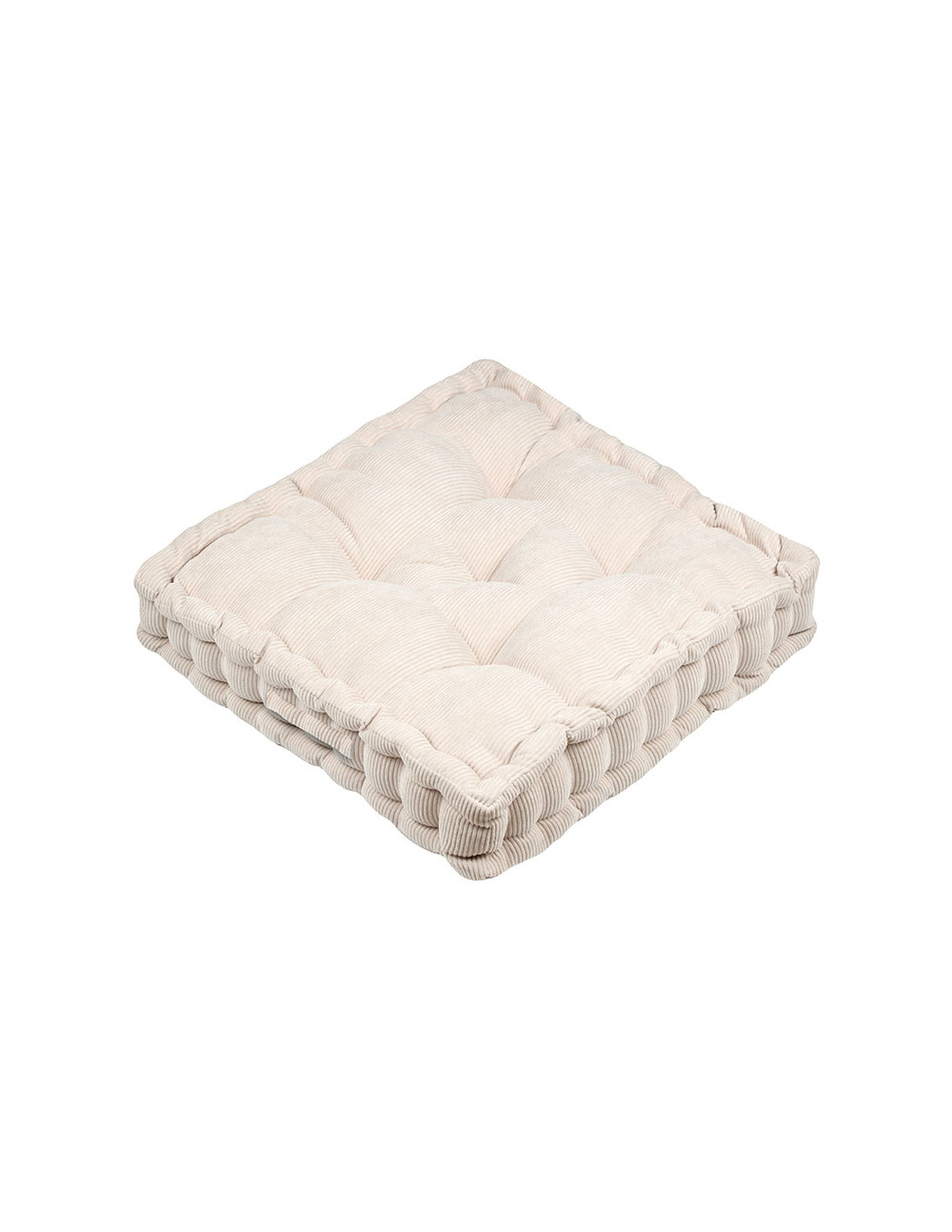 Coussin de sol dandy naturel 45x45x10cm - stof