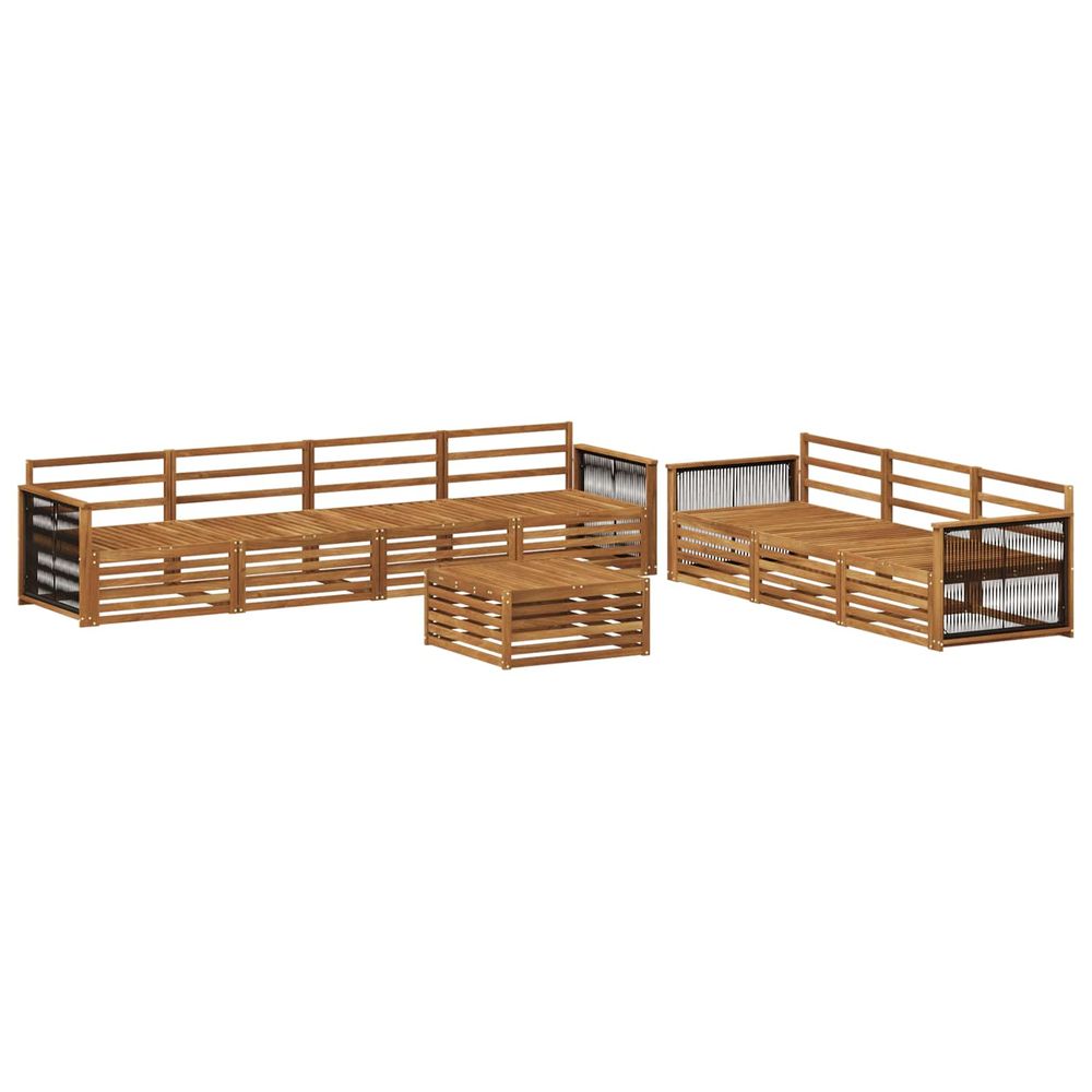 Ensemble de canapés d'extérieur 8 pc naturel