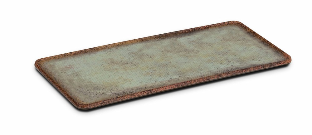 Plat rectangulaire en mélaminé collection linen 35,5 x 16 cm - pujadas