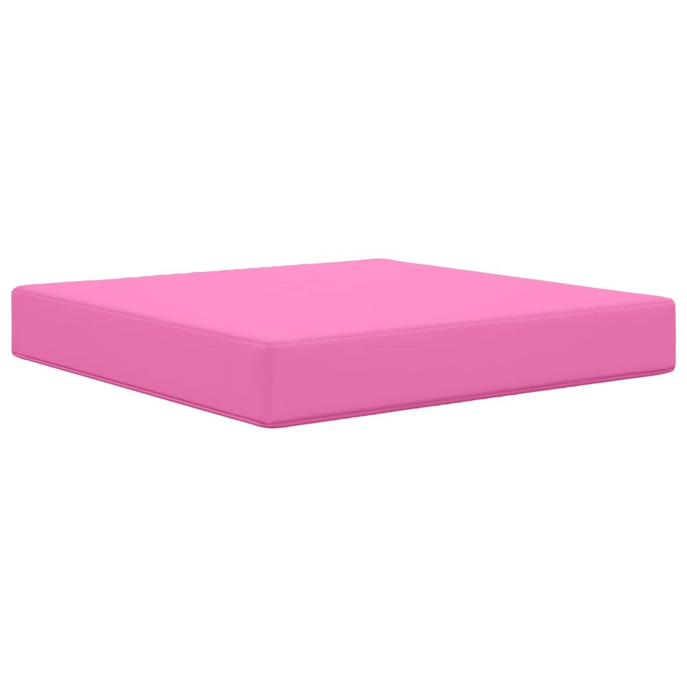 Coussin de canapé d'extérieur polyester rose 60 x 60 cm