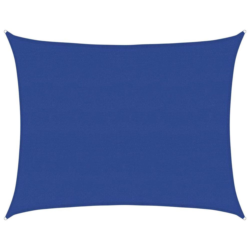 Voile d'ombrage 160 g/m² rectangulaire bleu 6x8 m pehd