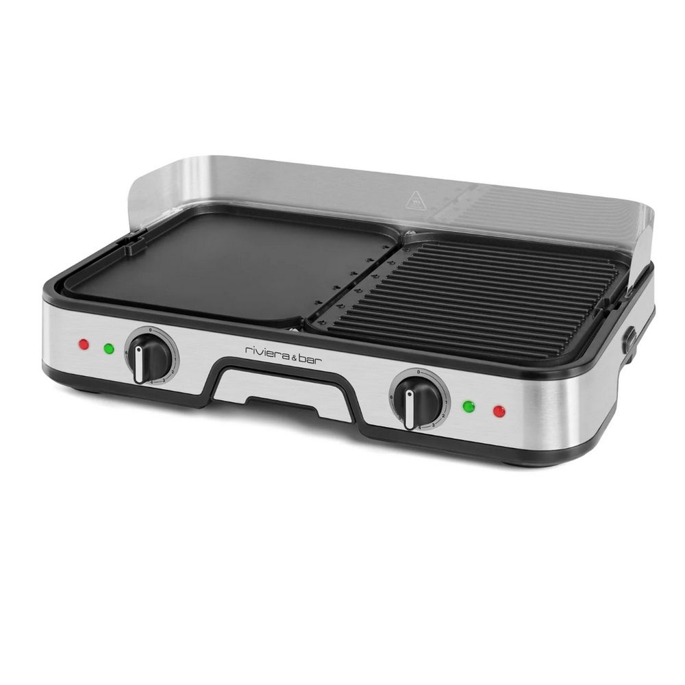 Plancha gril électrique 2000w 45.5x29 cm - qpl525
