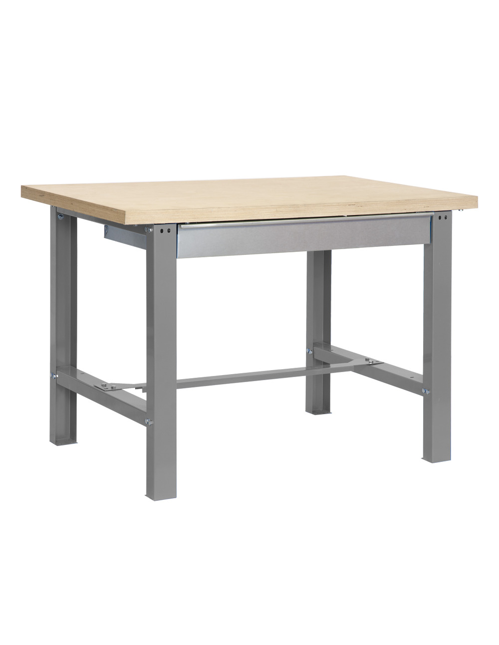 Etabli simonwork bt6 mdf 1box 1200x750 gris/bois gris/mdf 865x1200x750 - simonrack