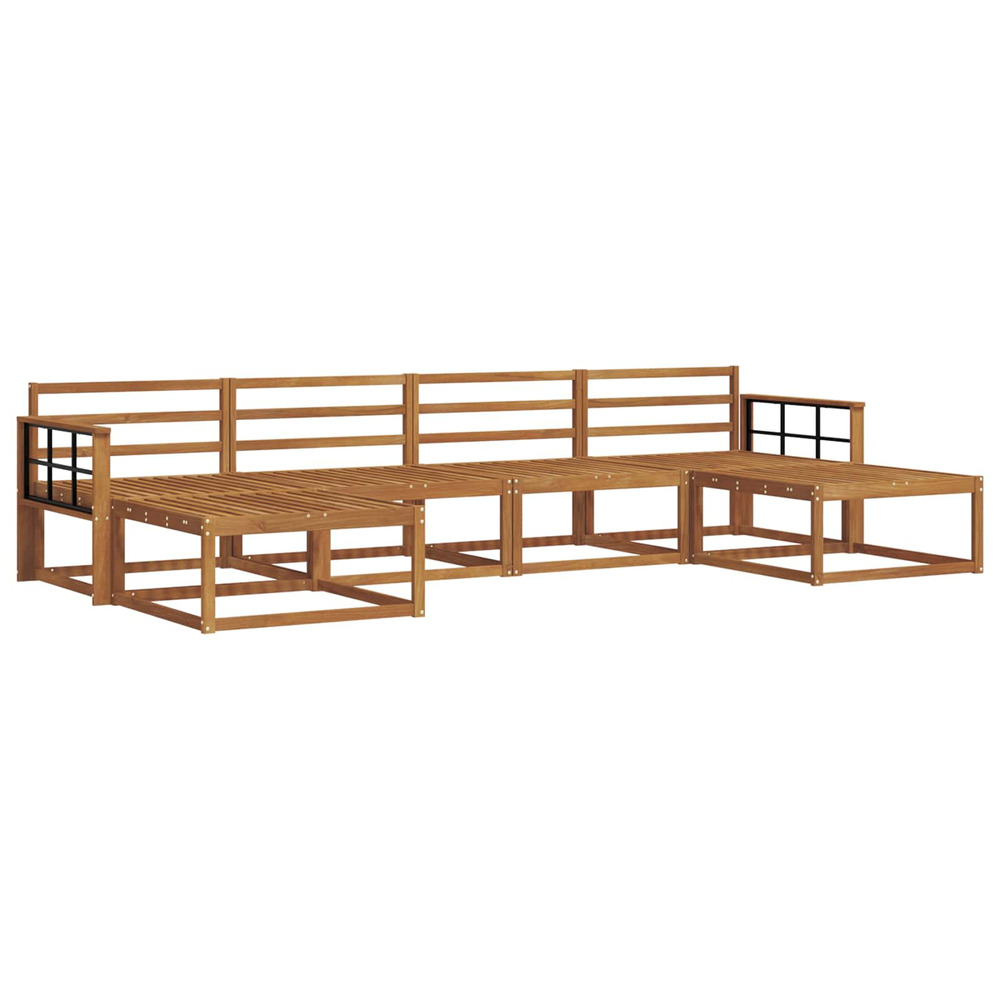 Ensemble de canapés d'extérieur 6 pcs naturel