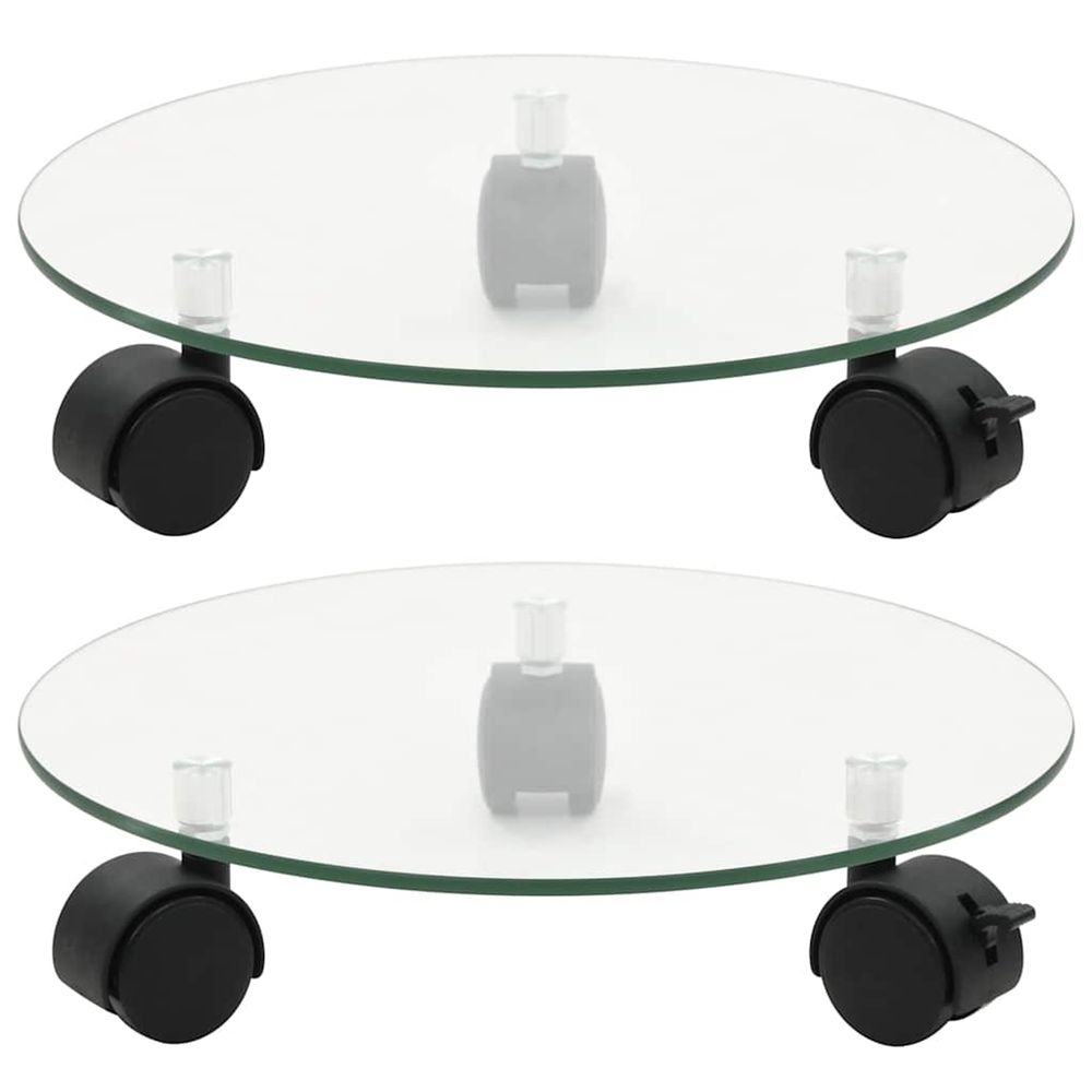 PORTE PLANTES ROULANT 2 PCS VE-(865675)