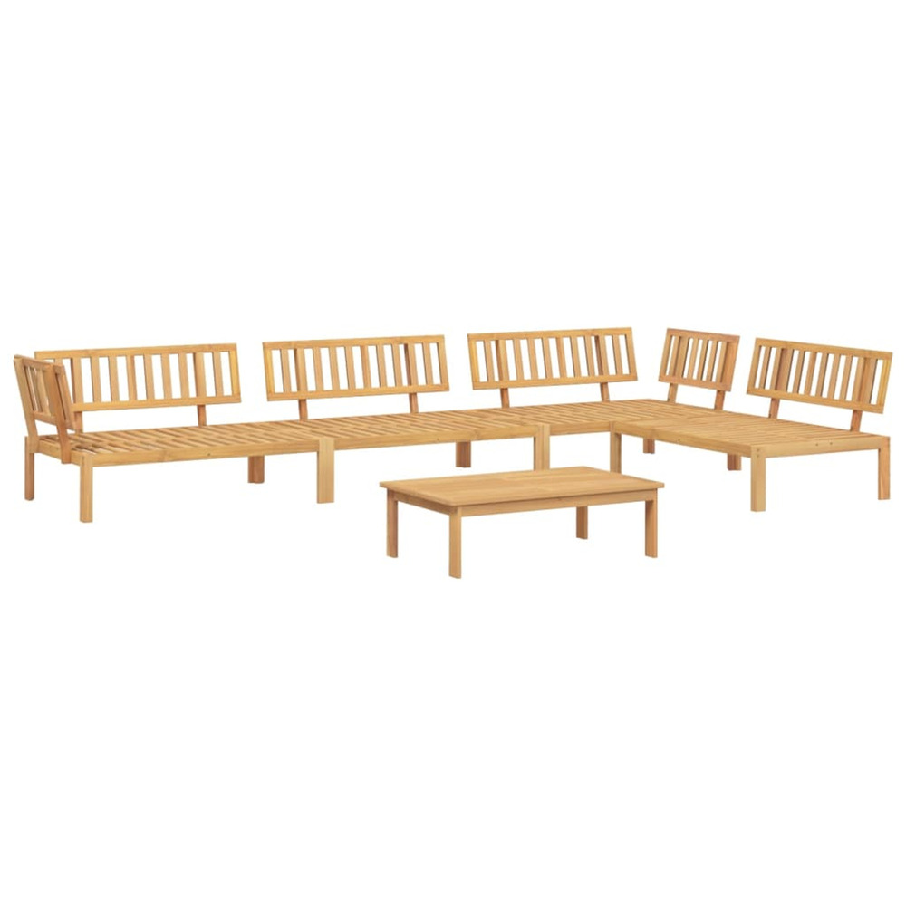 Salon palette de jardin 5 pcs bois d'acacia massif