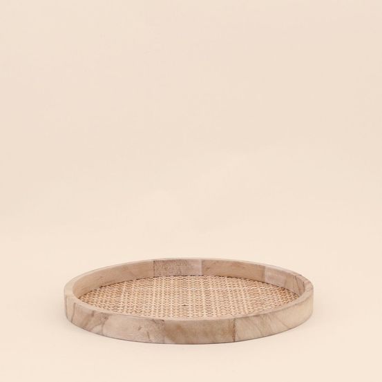 Plateau rond en cannage 28cm, appo