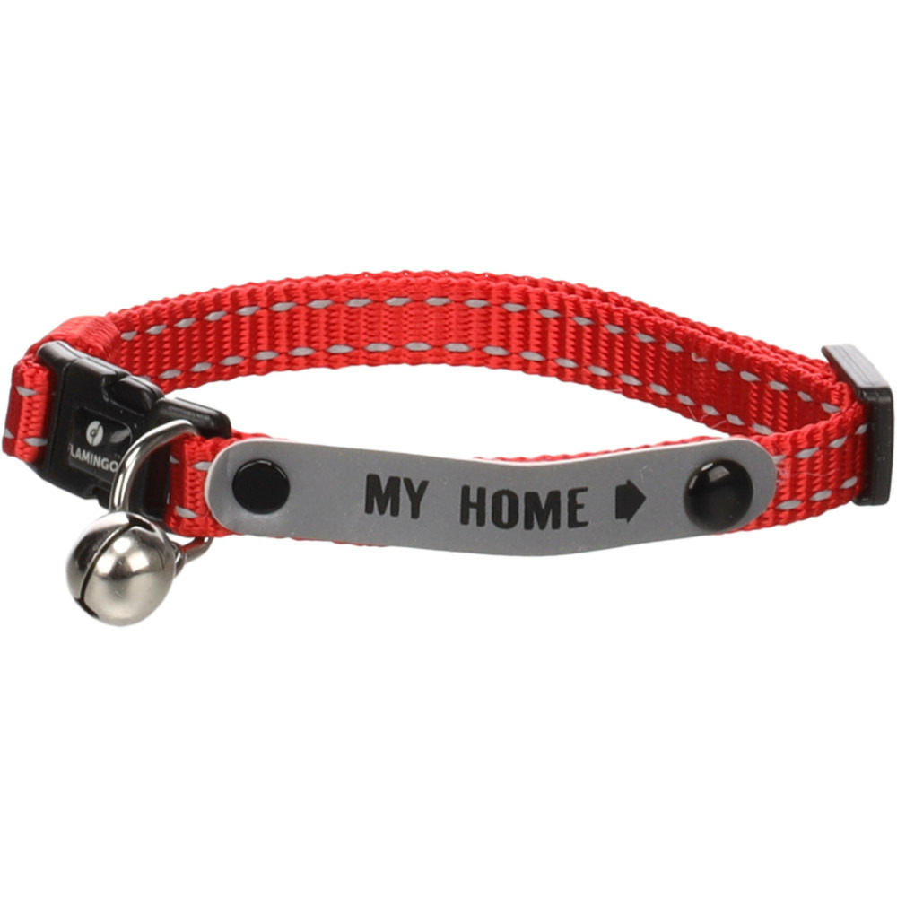 Collier jaggo rouge avec bande 