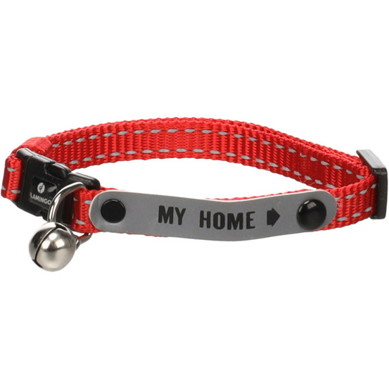 Collier jaggo rouge avec bande