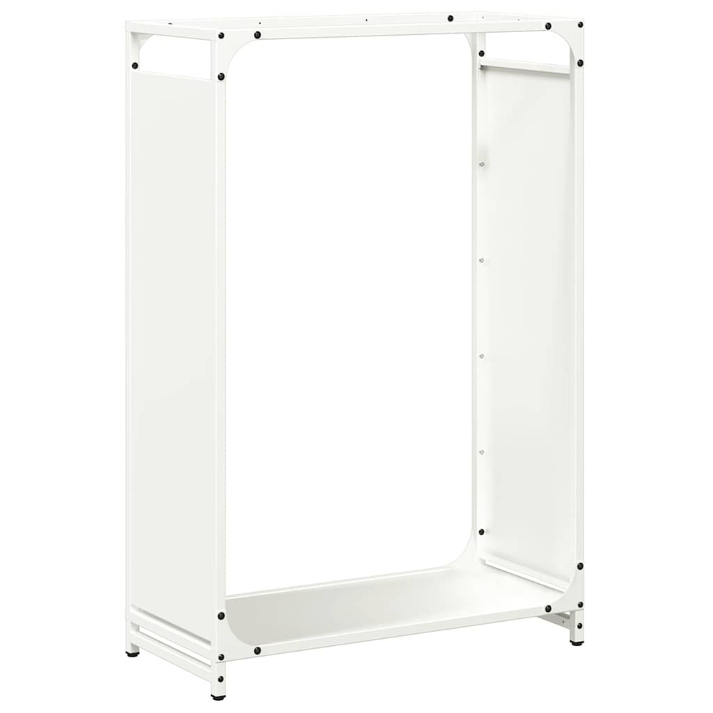 Portant de bois chauffage blanc 60x28x90 cm