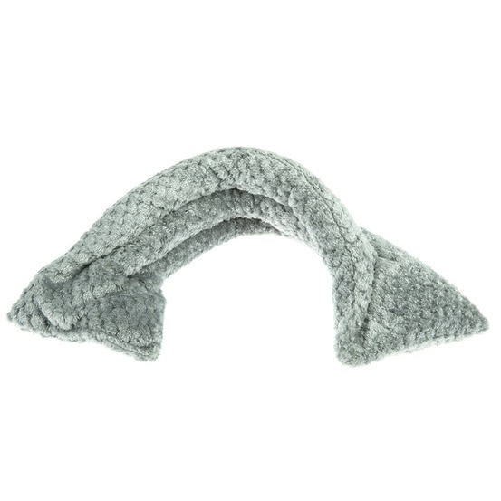 Bouillotte tour de cou gris pailleté