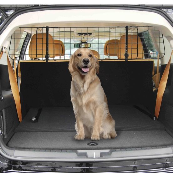 Grille protection chien voiture métal universelle sécurité ajustable 91-152x30cm noir - comfortxl pet living