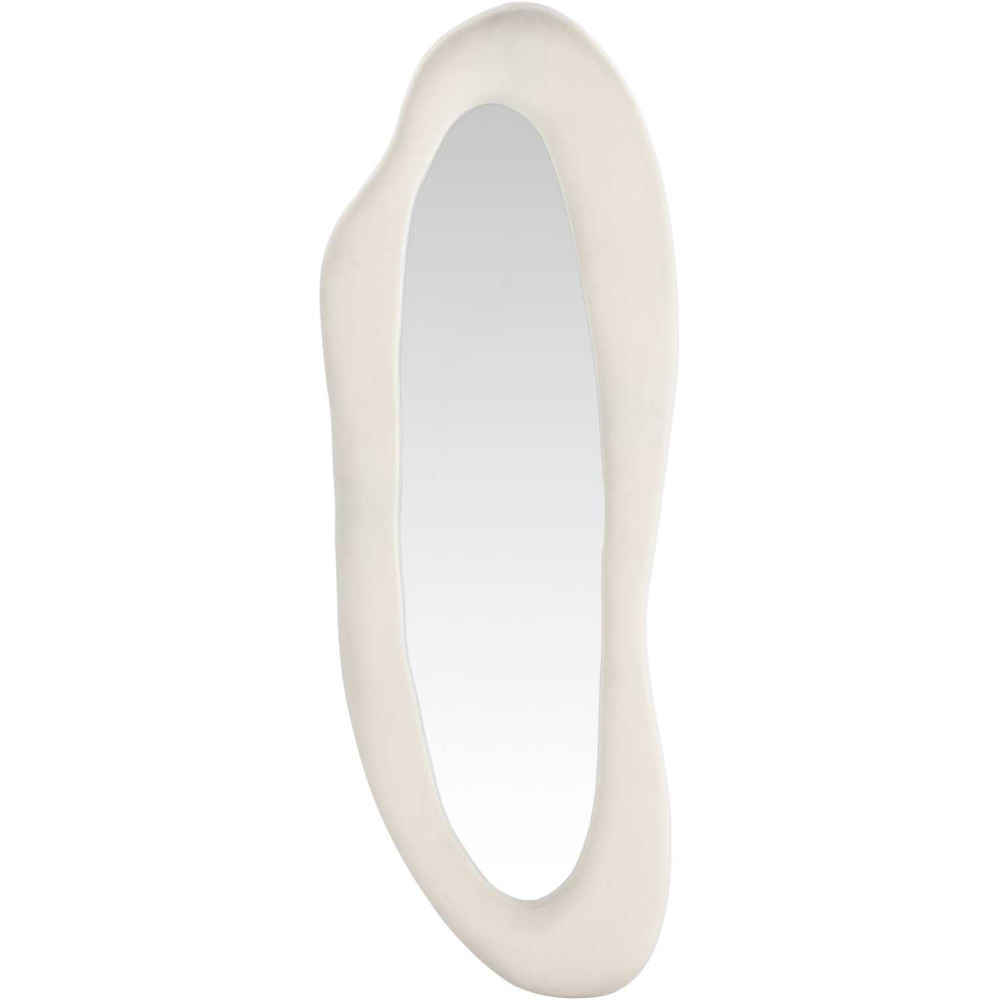 Miroir en tissu beige louisville 66 x 185 cm