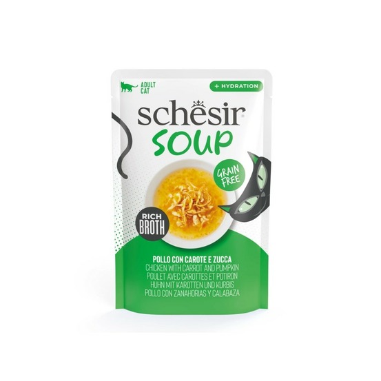 Soupe poulet/citrouille schesir chat 40 g