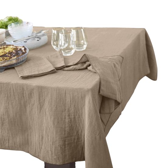Nappe rectangle gaze de coton gaia