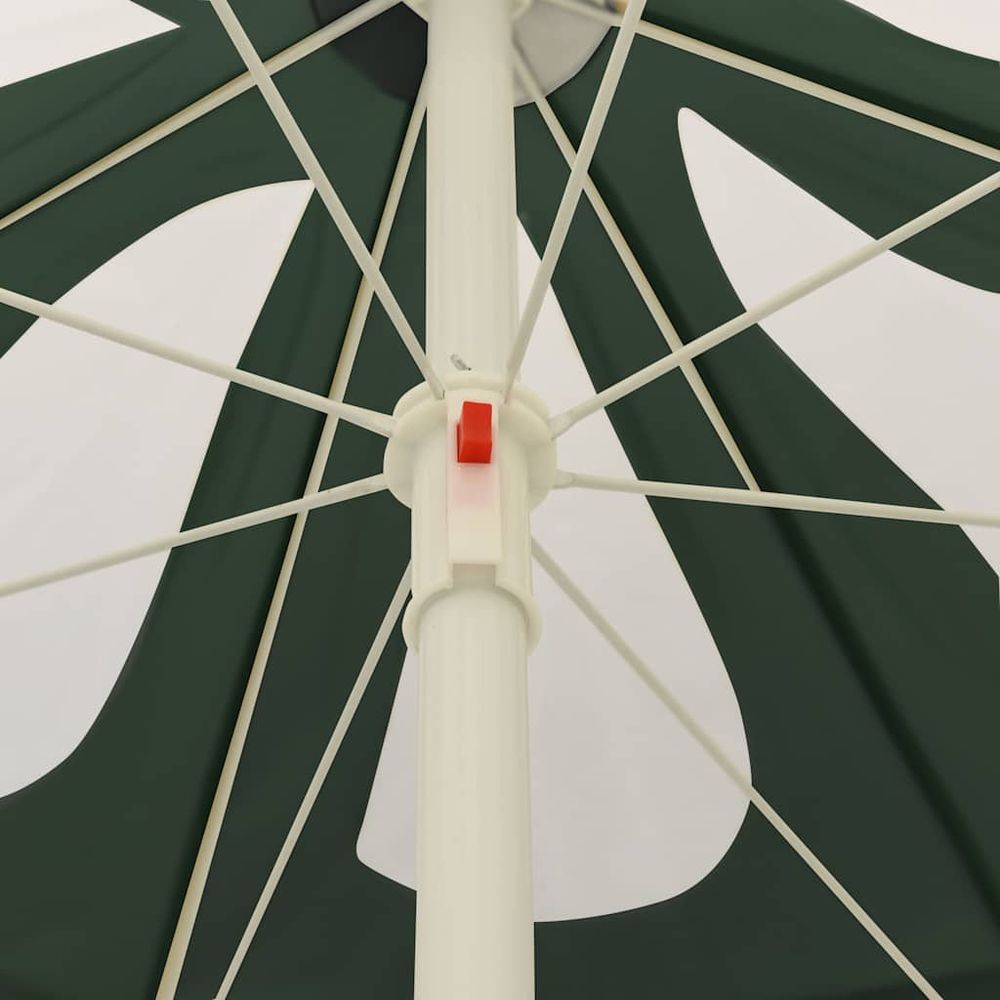 Parasol de plage vert 240 cm