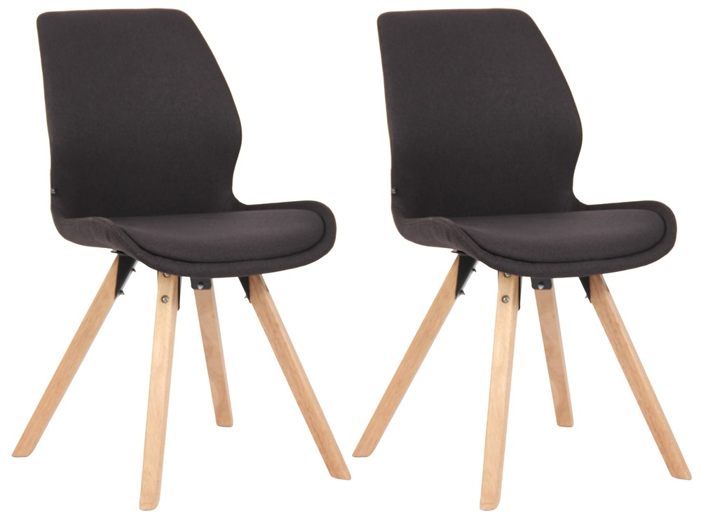 Lot de 2 chaises luna en tissu