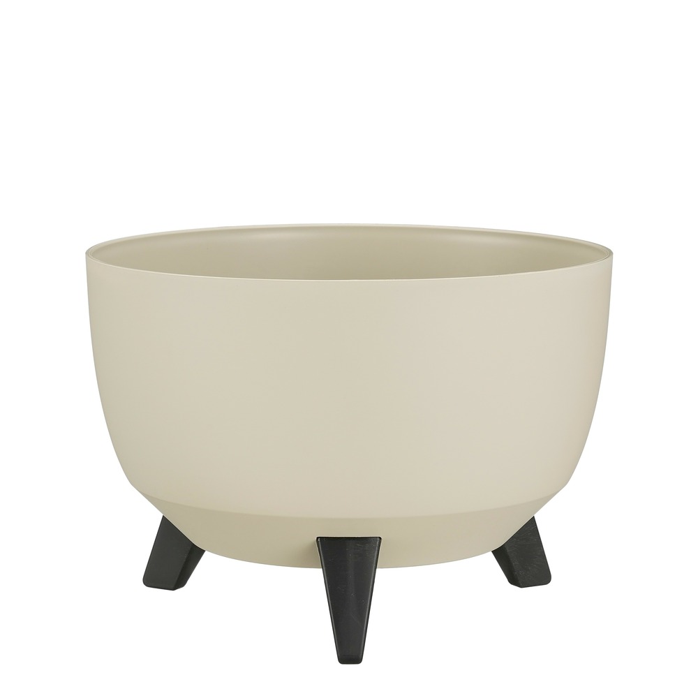 Mica decorations doppio support plante - 18,5 x ø33 cm - jardiniere exterieur grande taille - jardiniere sur pieds - plastique